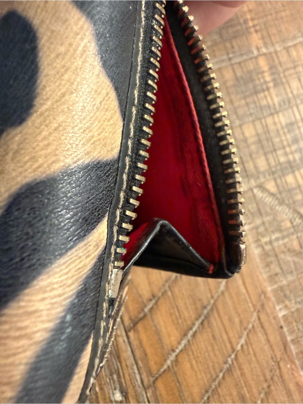 Dooney & Bourke Zebra Print Trifold Wallet - Picture 6 of 9